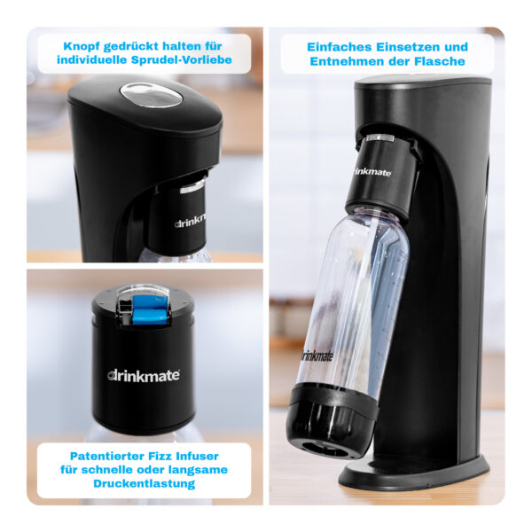 Drinkmate OmniFizz Getränkesprudler und Wassersprudler | Vorteile