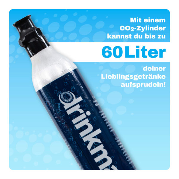 Drinkmate 60L CO2-Zylinder - Lebensdauer