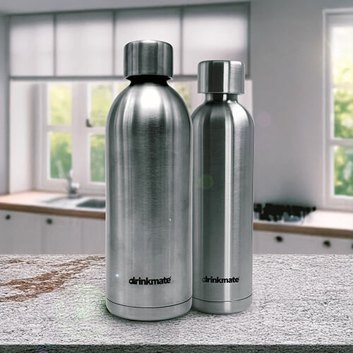 Drinkmate launcht Edelstahlflaschen in Deutschland