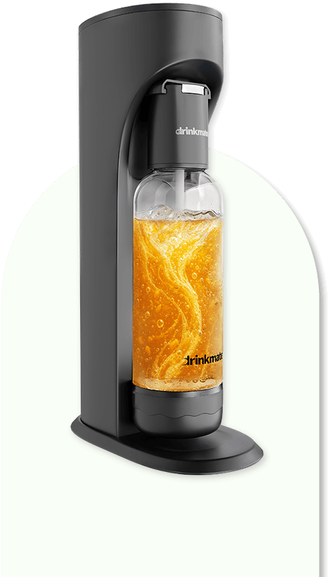 Drinkmate OmniFizz Getränkesprudler und Wassersprudler, schwarz